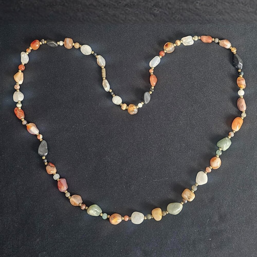 Multicolor Gemstones Beaded Necklace